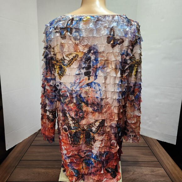 Notations Multi Color 1/4 Sleeves Lg - Picture 2 of 4